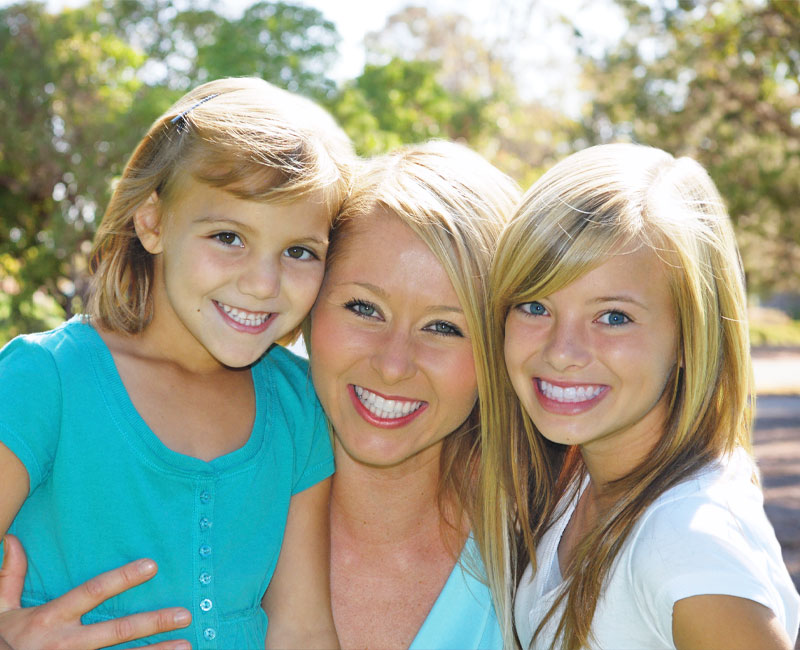 mother and two daughters